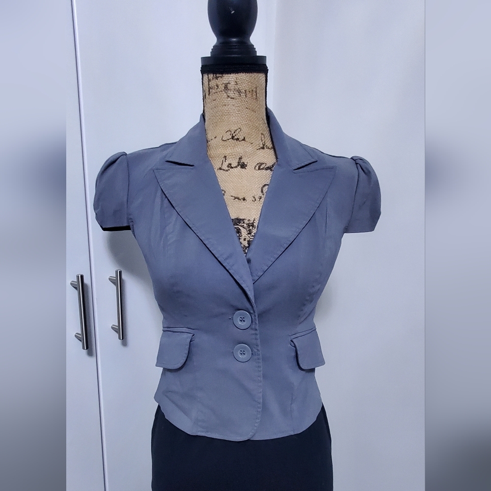XOXO Gray Tailored Blazer Jacket